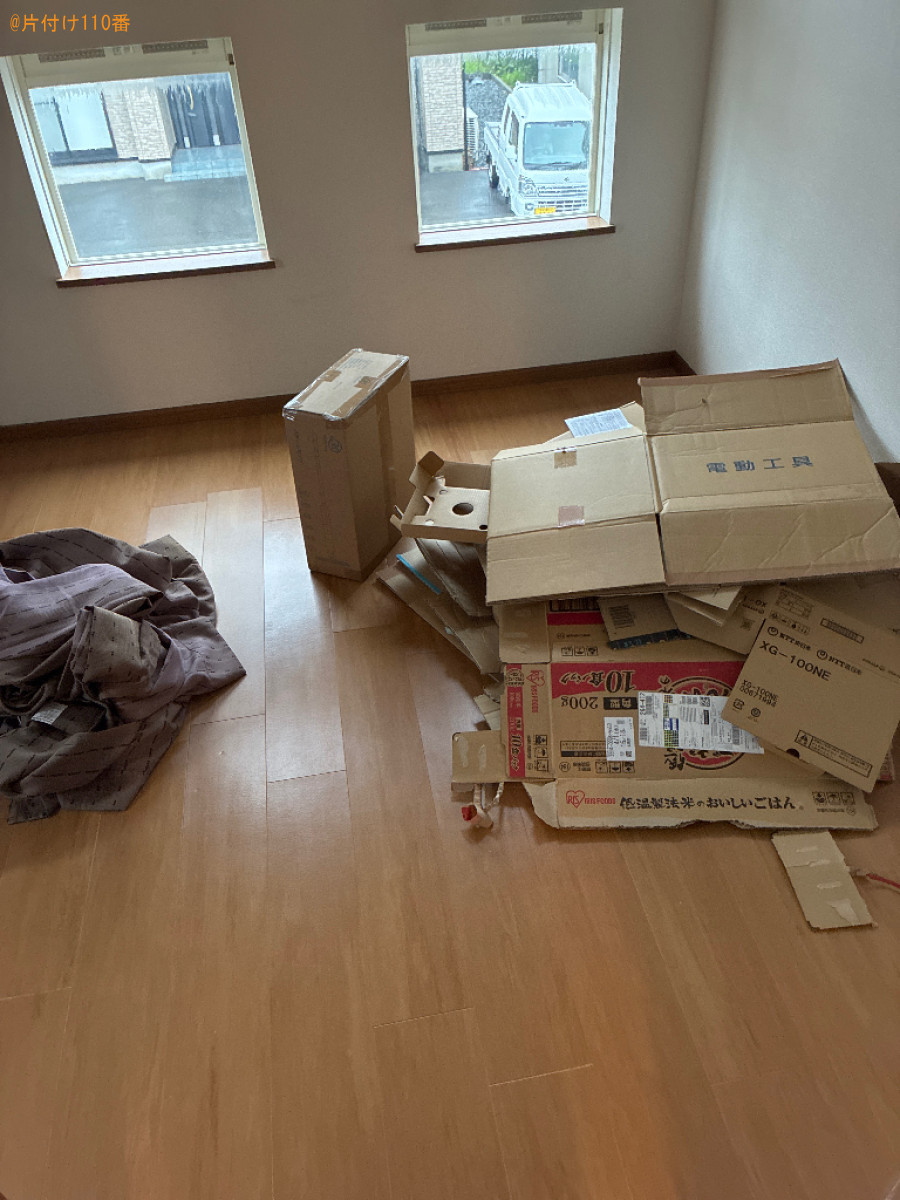 【光市】シングルベッドマットレス、布団、ローテーブル等の回収