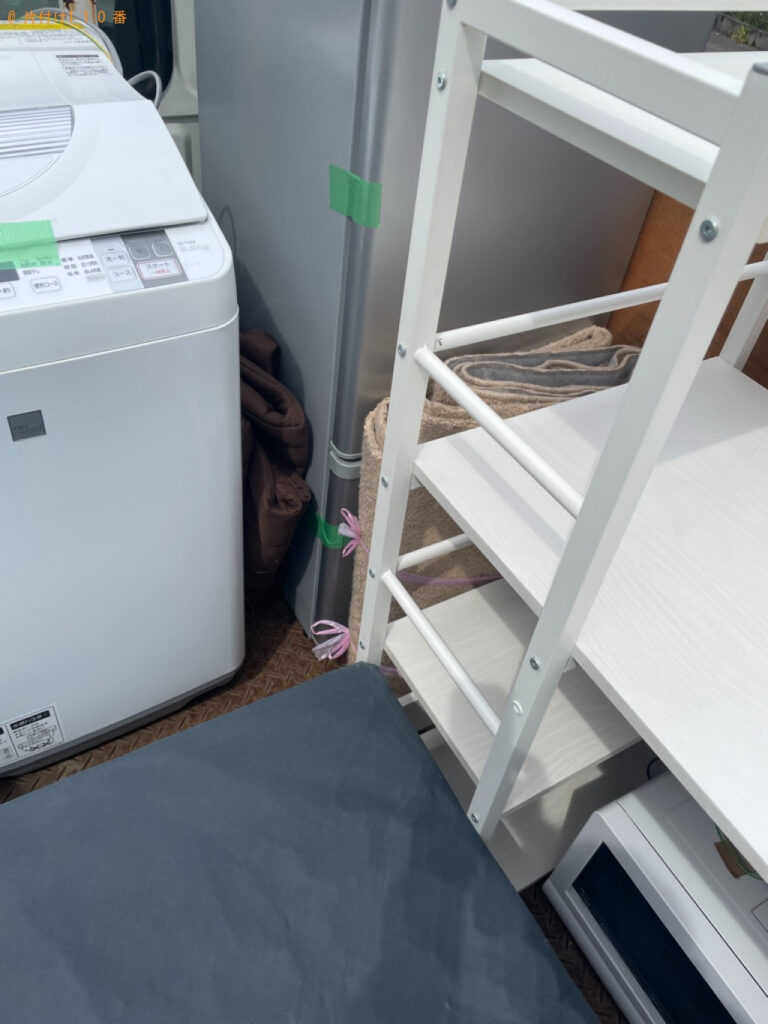 【豊田市小坂本町】冷蔵庫、マットレス付きシングルベッド等の回収