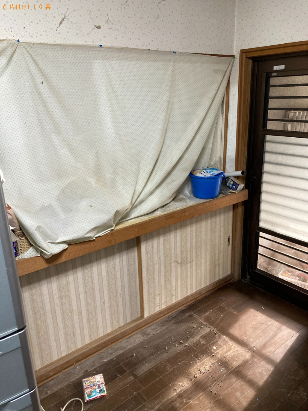 【鹿児島市桜島赤生原町】アップライトピアノ、食器棚の回収・処分