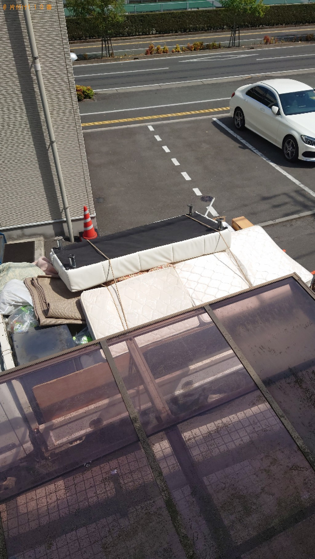【松山市此花町】マットレス付きシングルベッド、洗濯機等の回収