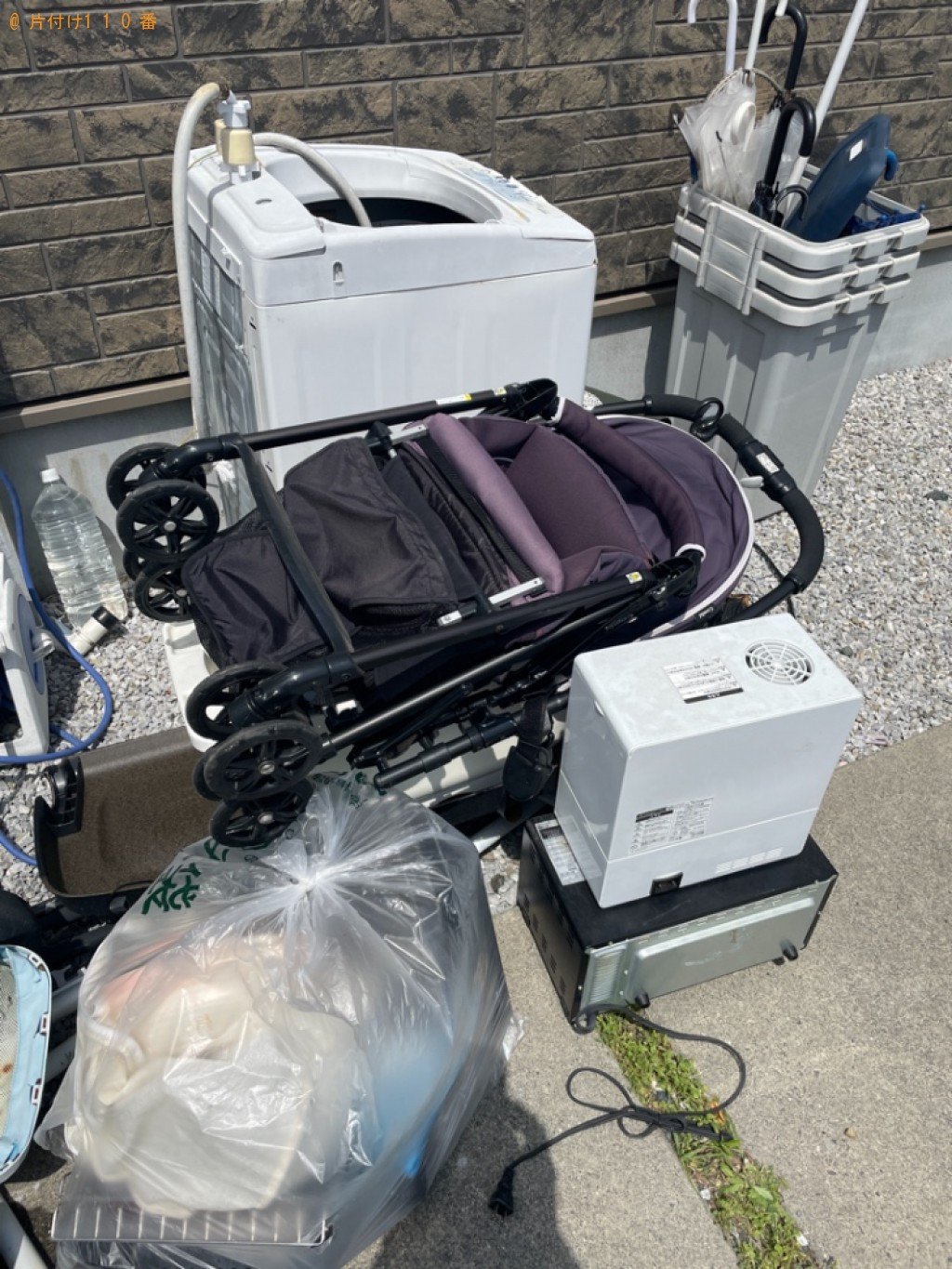 【浜松市東区】洗濯機、ベビーカー、おもちゃ、調理器具、傘等の回収