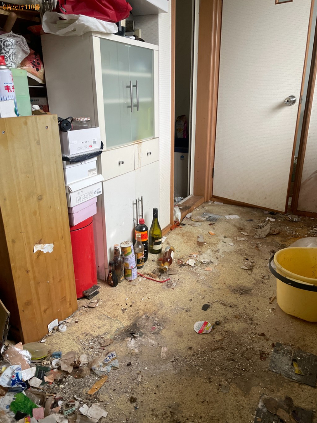 【弘前市富田町】ゴミ屋敷化してしまった1Kのお部屋の片付け作業