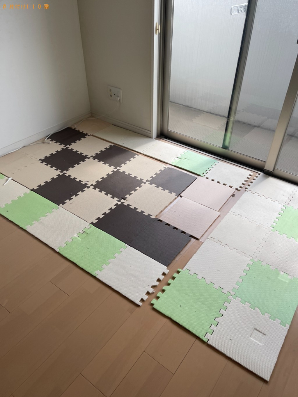 【岡山市北区】布団、マットレス付きセミダブルベッドの回収・処分