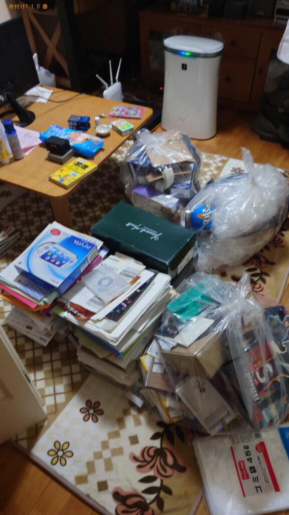 【松山市土居田町】参考書、一般ごみ等の回収・処分ご依頼