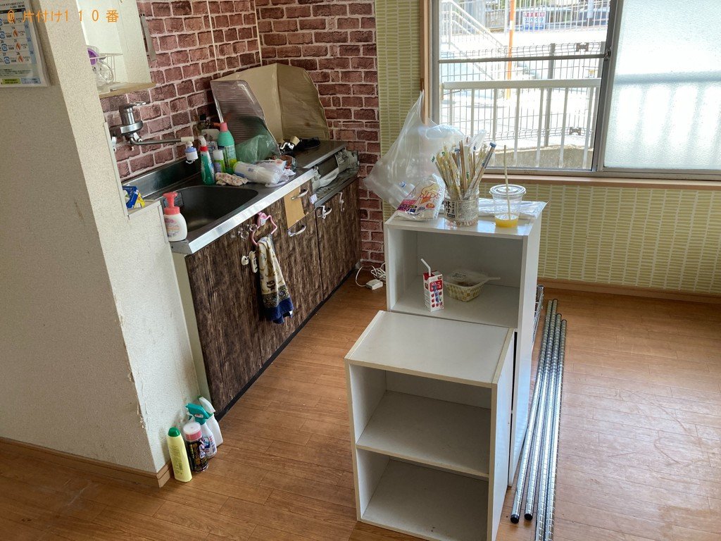 【鹿児島市】カラーボックス、スチールラック、一般ごみ等の回収