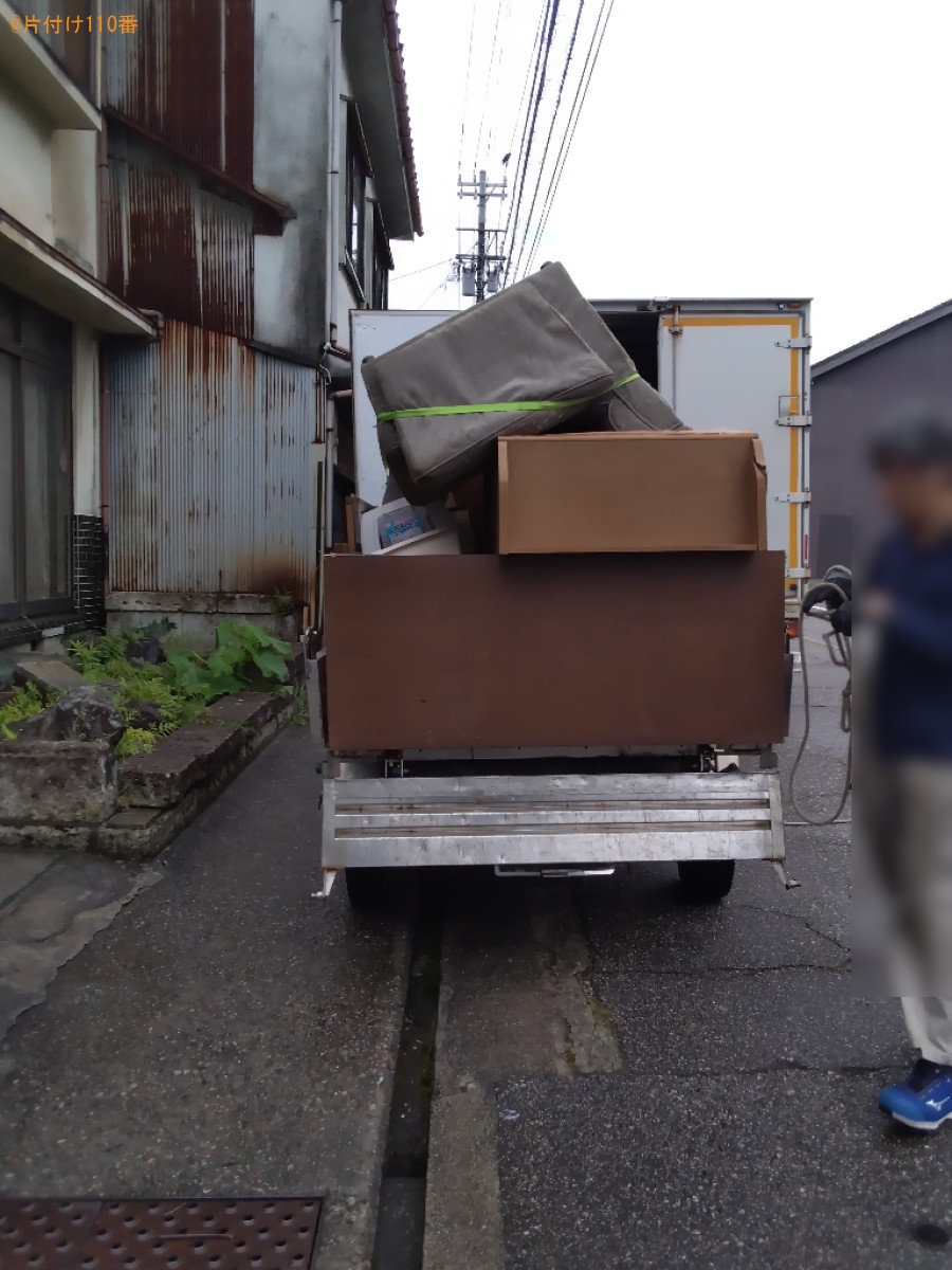 【中新川郡立山町】ソファー、家具等の回収・処分ご依頼 お客様の声