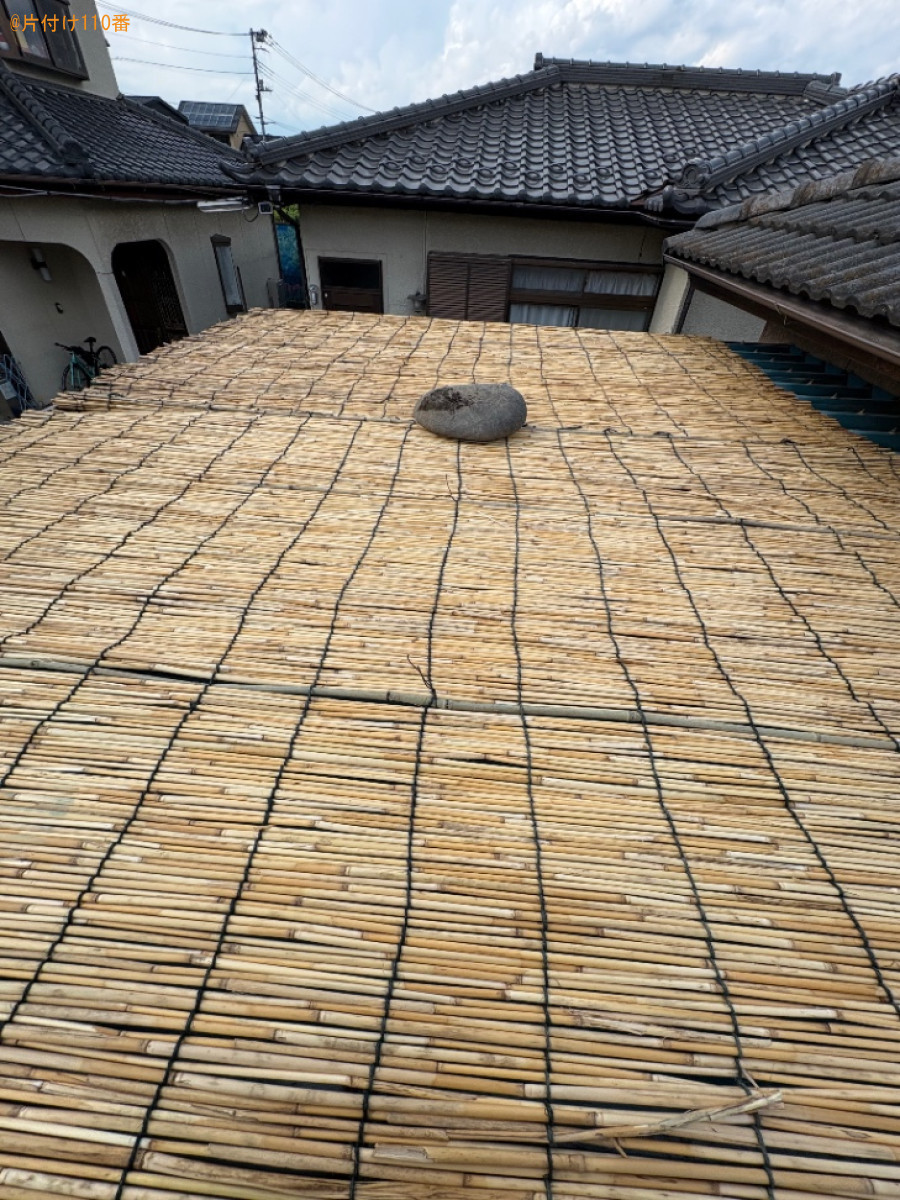 【南アルプス市】屋根の上にござを敷く作業ご依頼 お客様の声