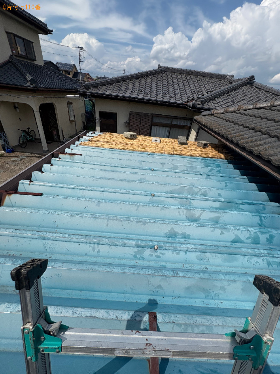 【南アルプス市】屋根の上にござを敷く作業ご依頼　お客様の声