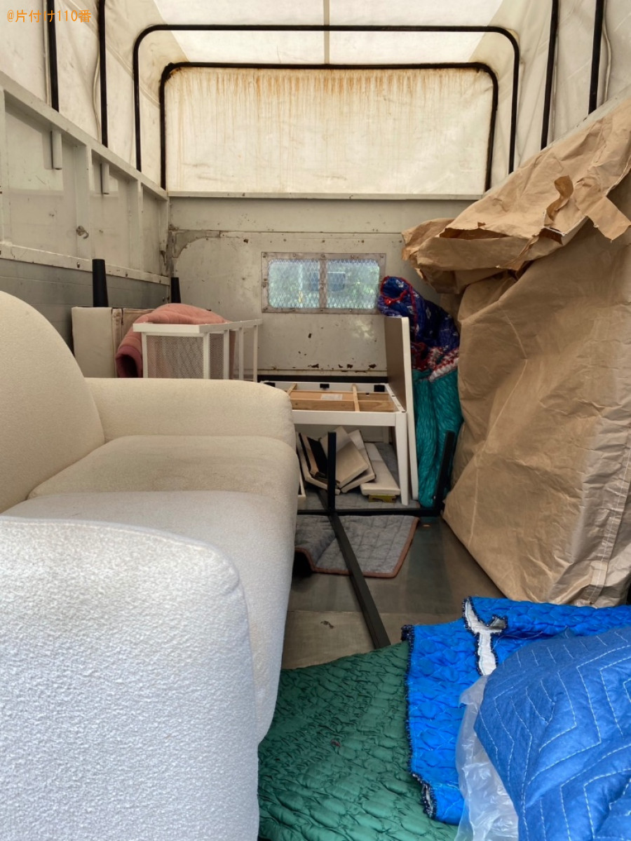 【八戸市】荷物（ダブルベッド、二人掛けソファー、棚等）の運搬作業