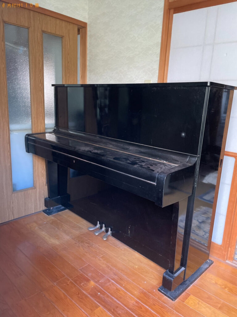 【鹿児島市若葉町】アップライトピアノの回収・処分ご依頼　お客様の声