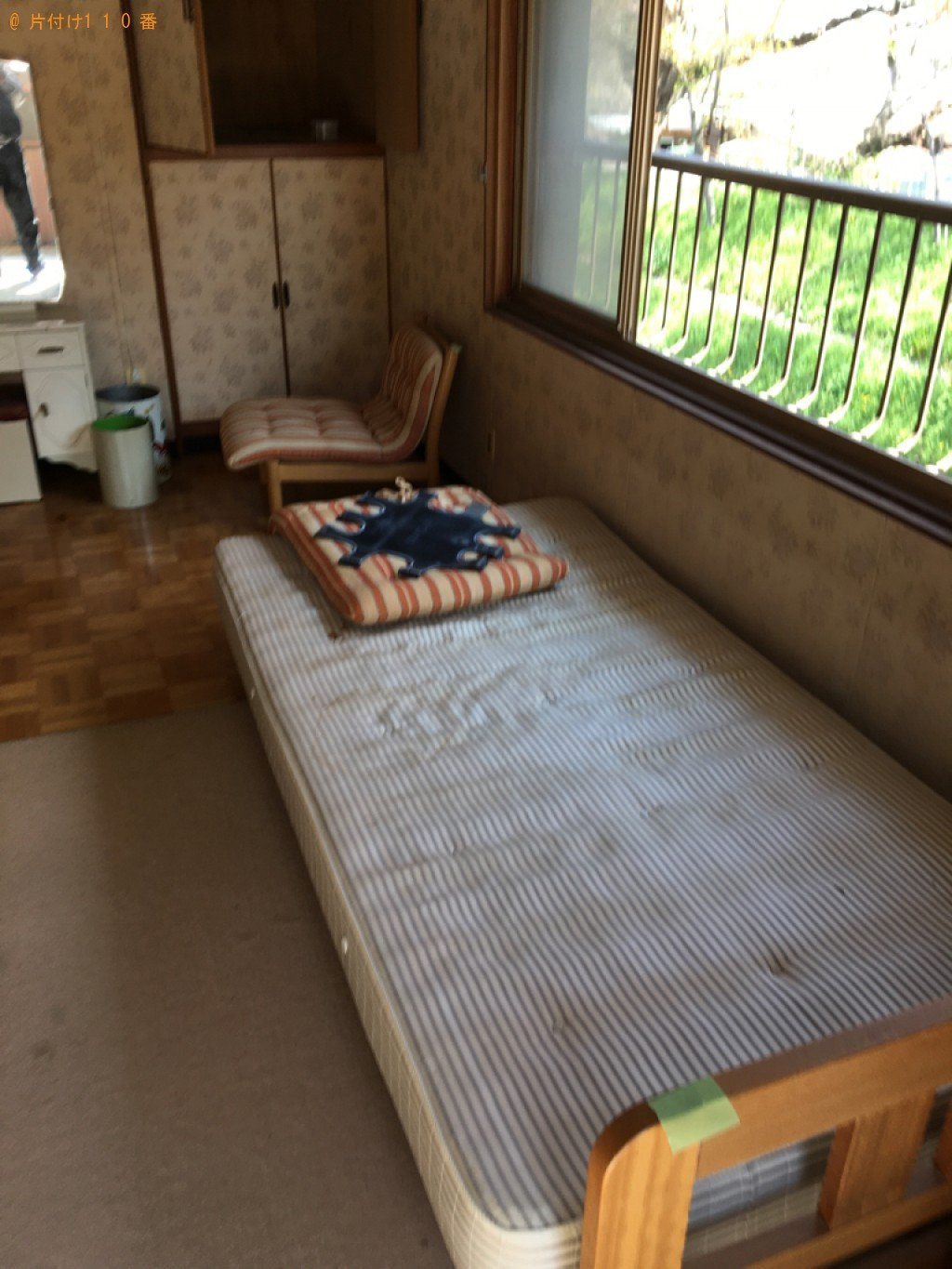 【大垣市笠木町】エアコン、マットレス付きシングルベッド等の回収