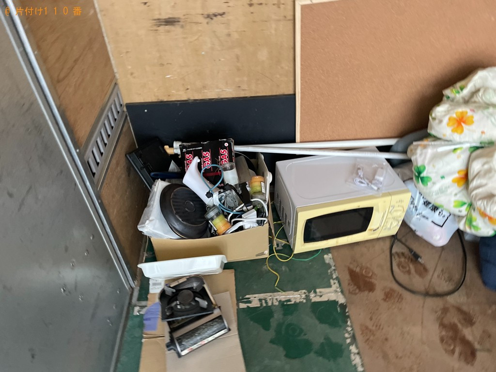 炊飯器、掃除機、電子レンジ、カセットコンロ、布団、かご等の回収