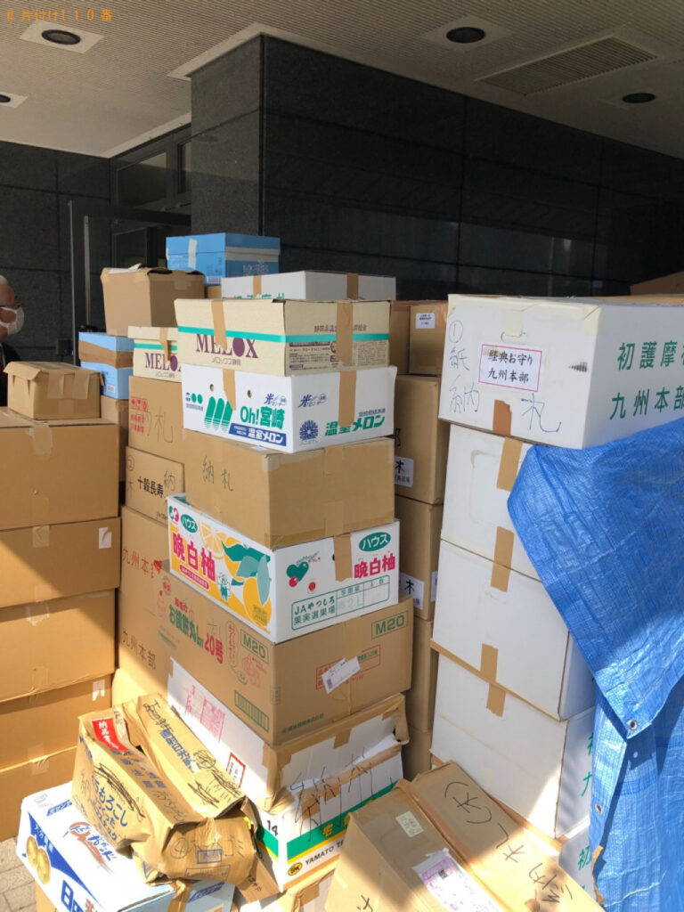 【福岡市博多区】ビデオデッキ、袖机、御霊抜き済のお札、紙類の回収