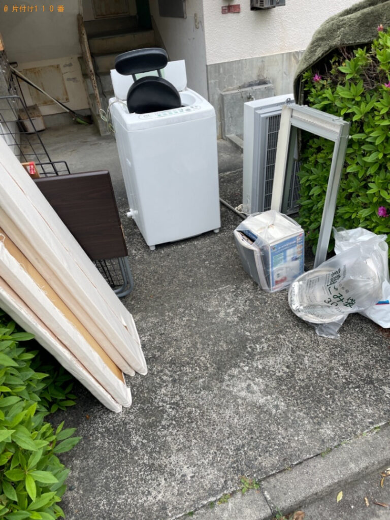 【浜松市中区】エアコン、PCデスク、椅子、金網、洗濯機等の回収
