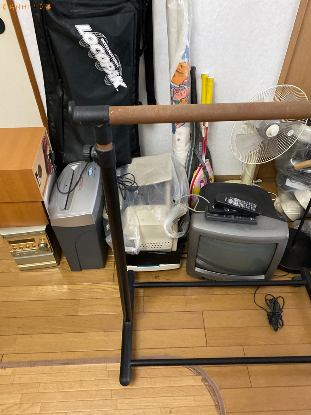 【岡山市北区】マッサージチェア、ミニコンポ、シュレッダー等の回収