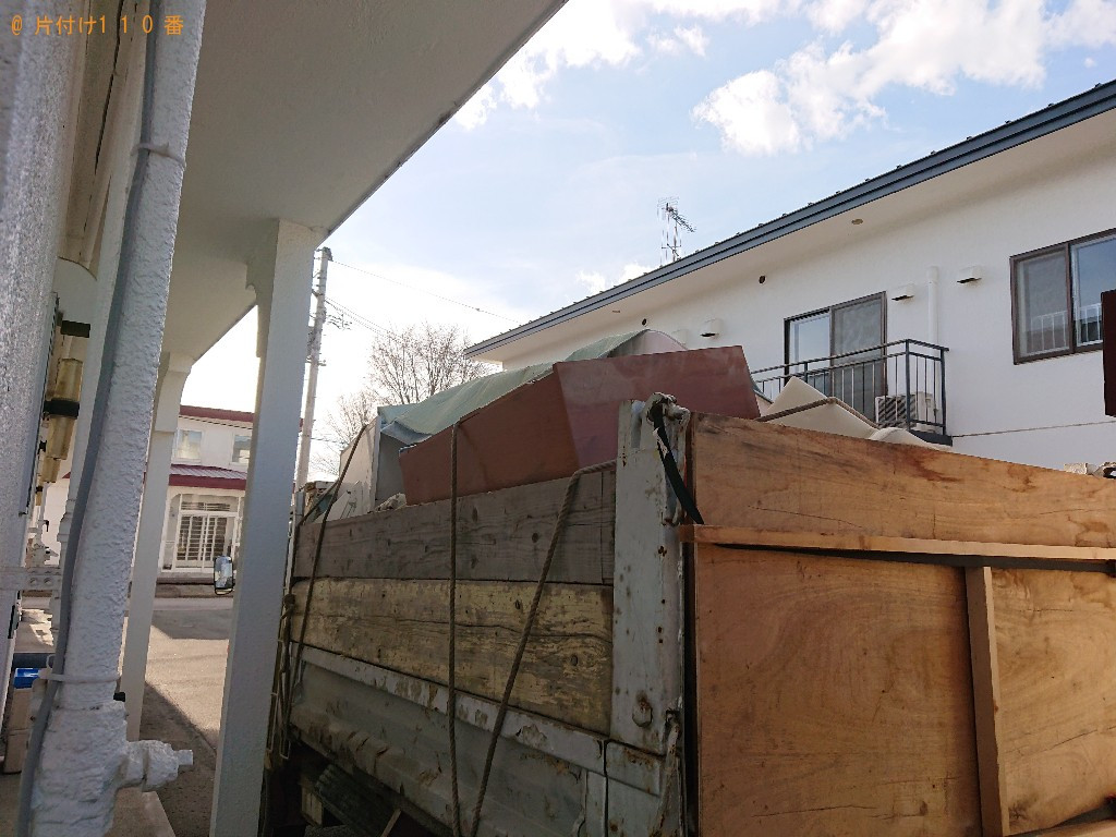 【北見市常盤町】家財一式（家電、家具、衣類、布団等）の回収・処分