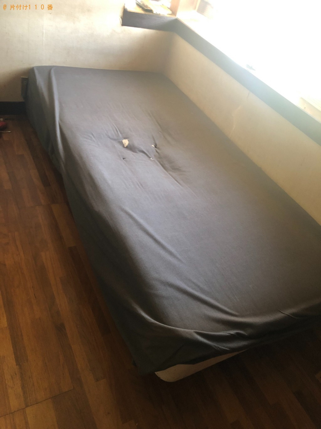 【三養基郡みやき町】マットレス付きシングルベッドの回収と移動作業