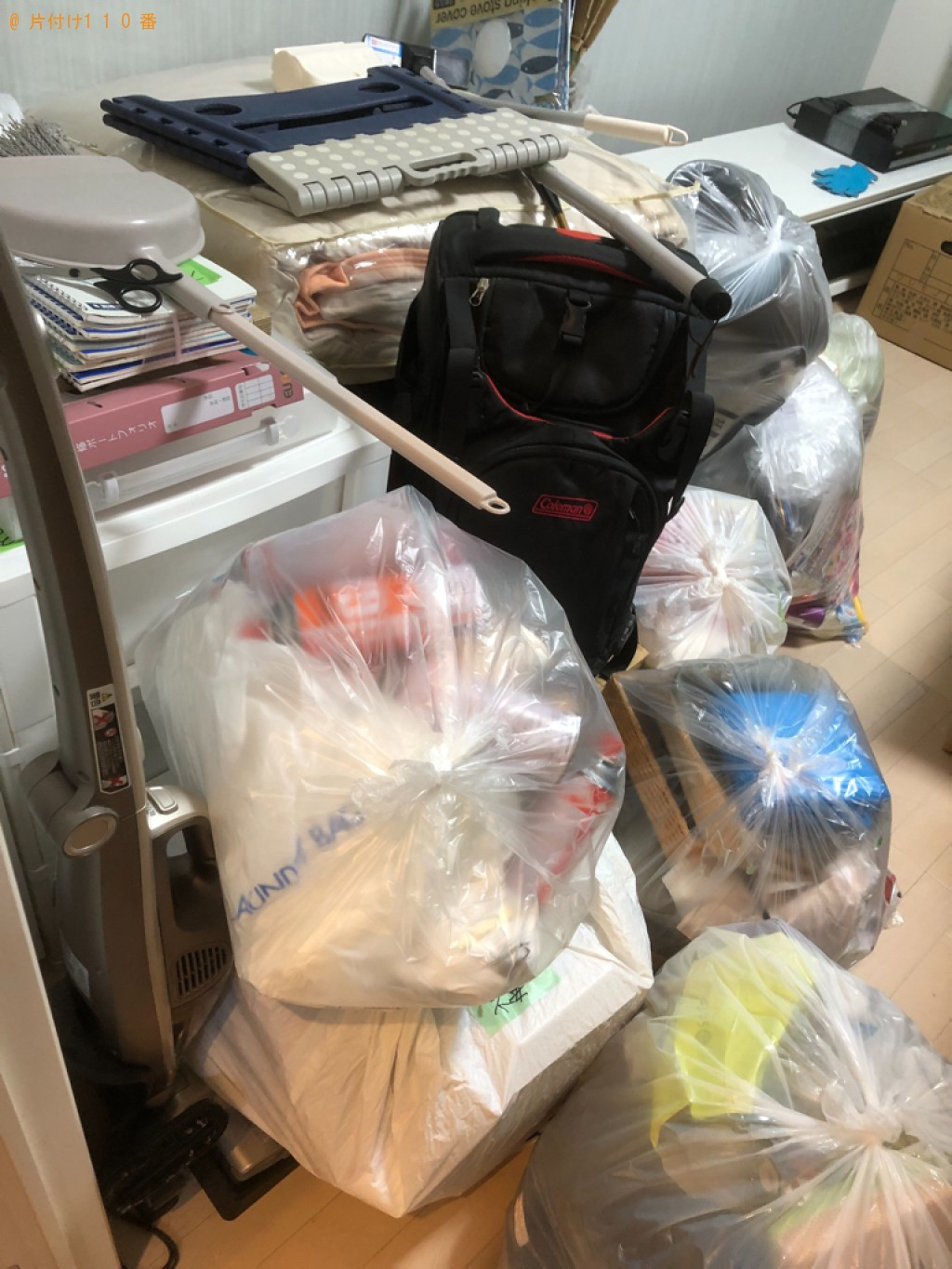 【松山市】椅子、布団、掃除用具、収納ケース、一般ごみ等の回収