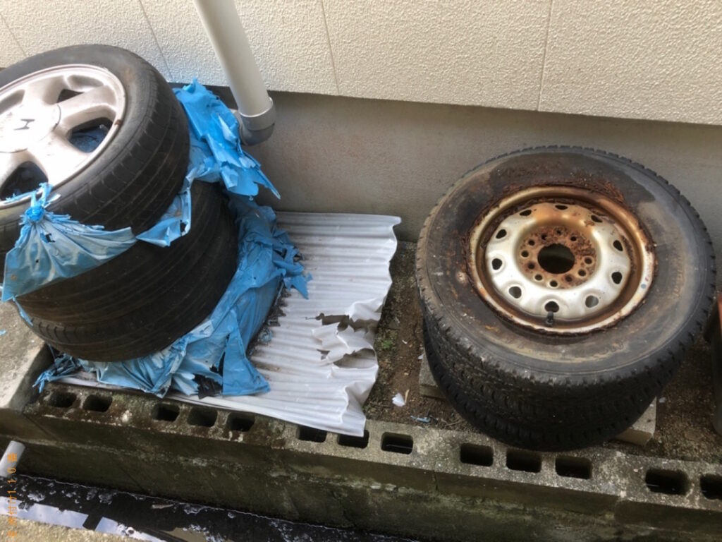 【伊予郡砥部町】自動車タイヤの回収・処分ご依頼 お客様の声