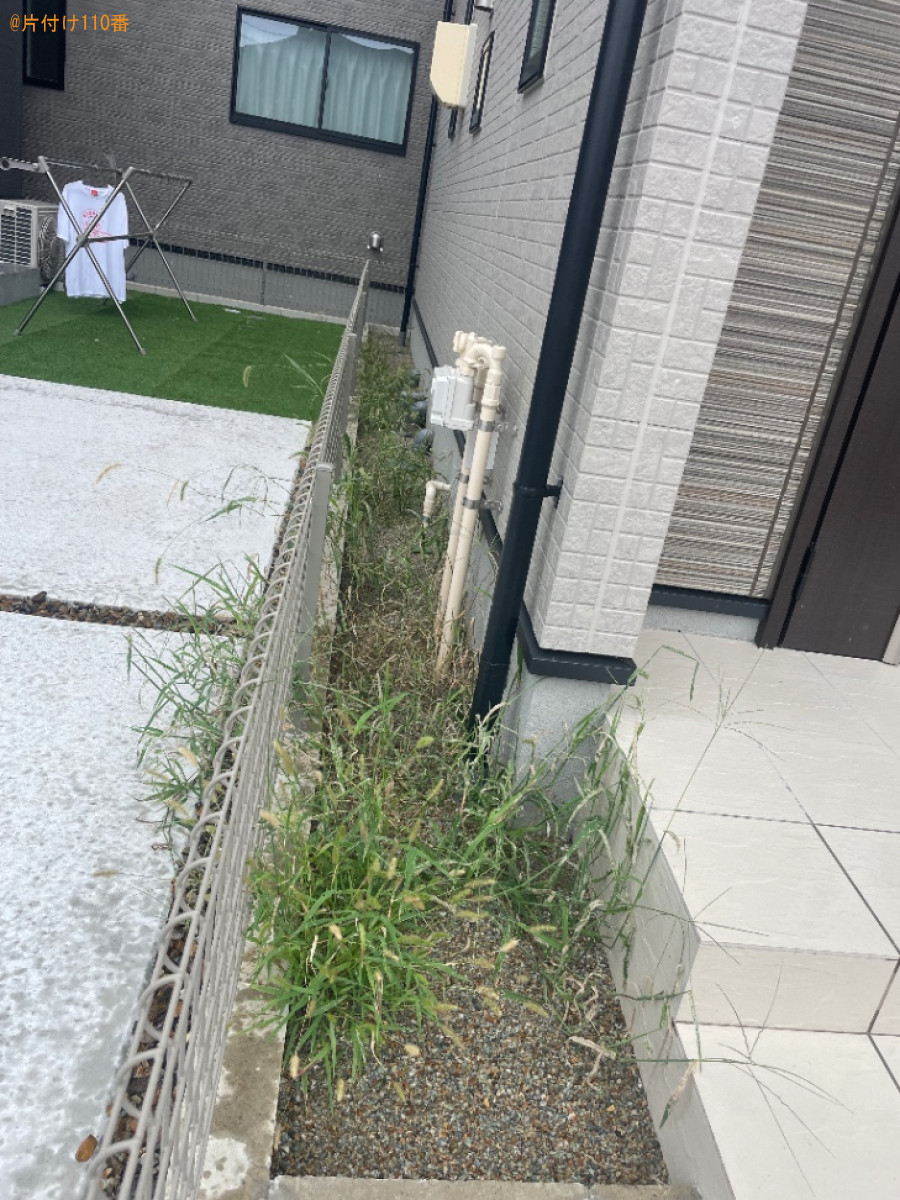 【安城市】草抜き作業ご依頼　お客様の声