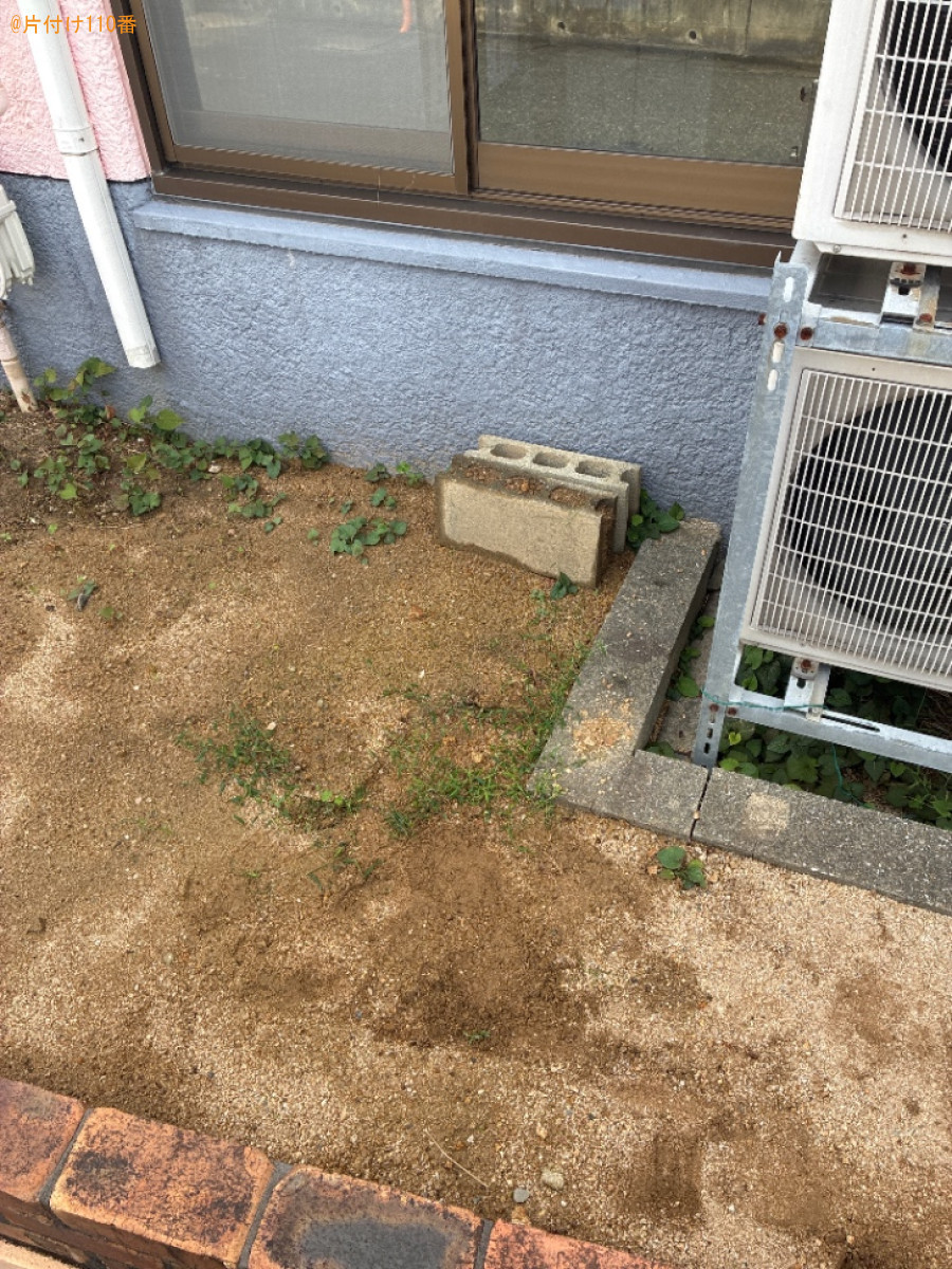 【福岡市南区】庭石の回収・処分ご依頼　お客様の声