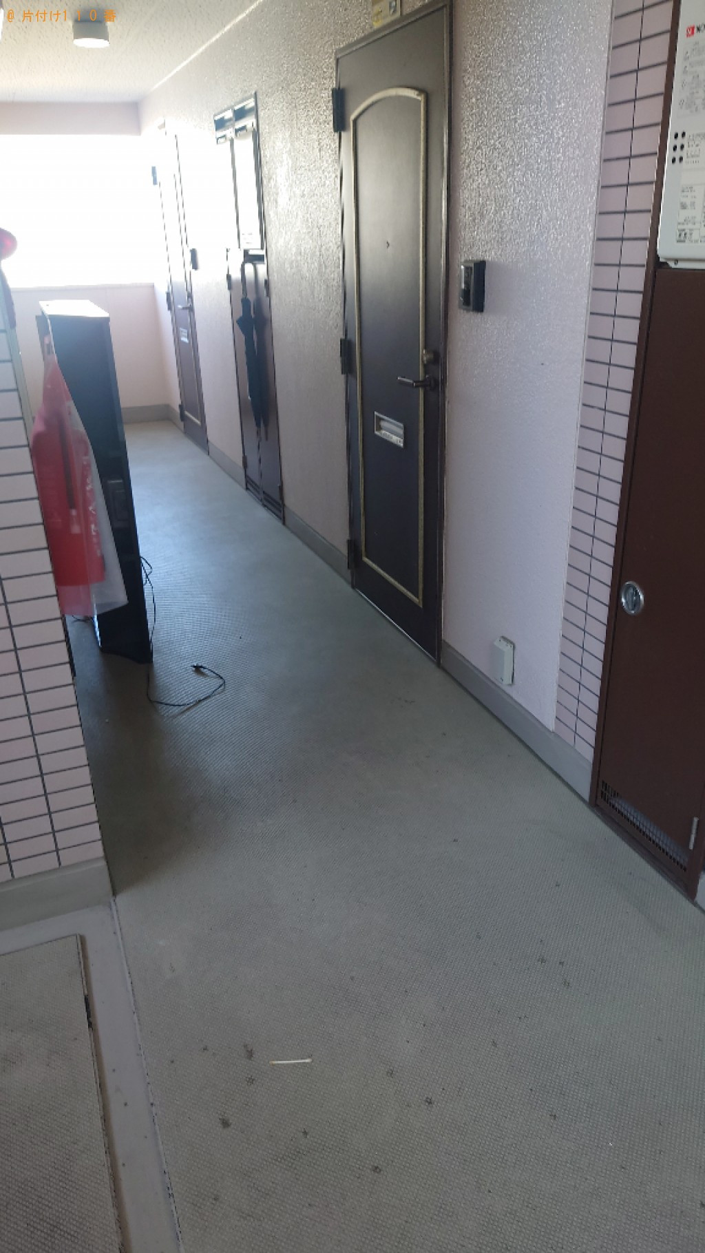【松山市緑町】マットレス付きダブルベッド、冷蔵庫、洗濯機等の回収