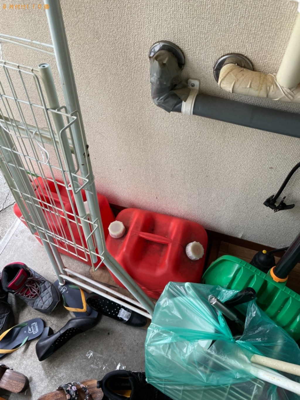 【弘前市南富田町】衣装ケース、椅子、ラック、プリンター等の回収