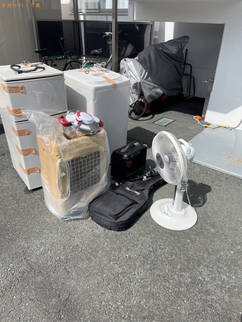 【浜松市浜北区】冷蔵庫、テレビ、ギター、アンプ、扇風機等の回収