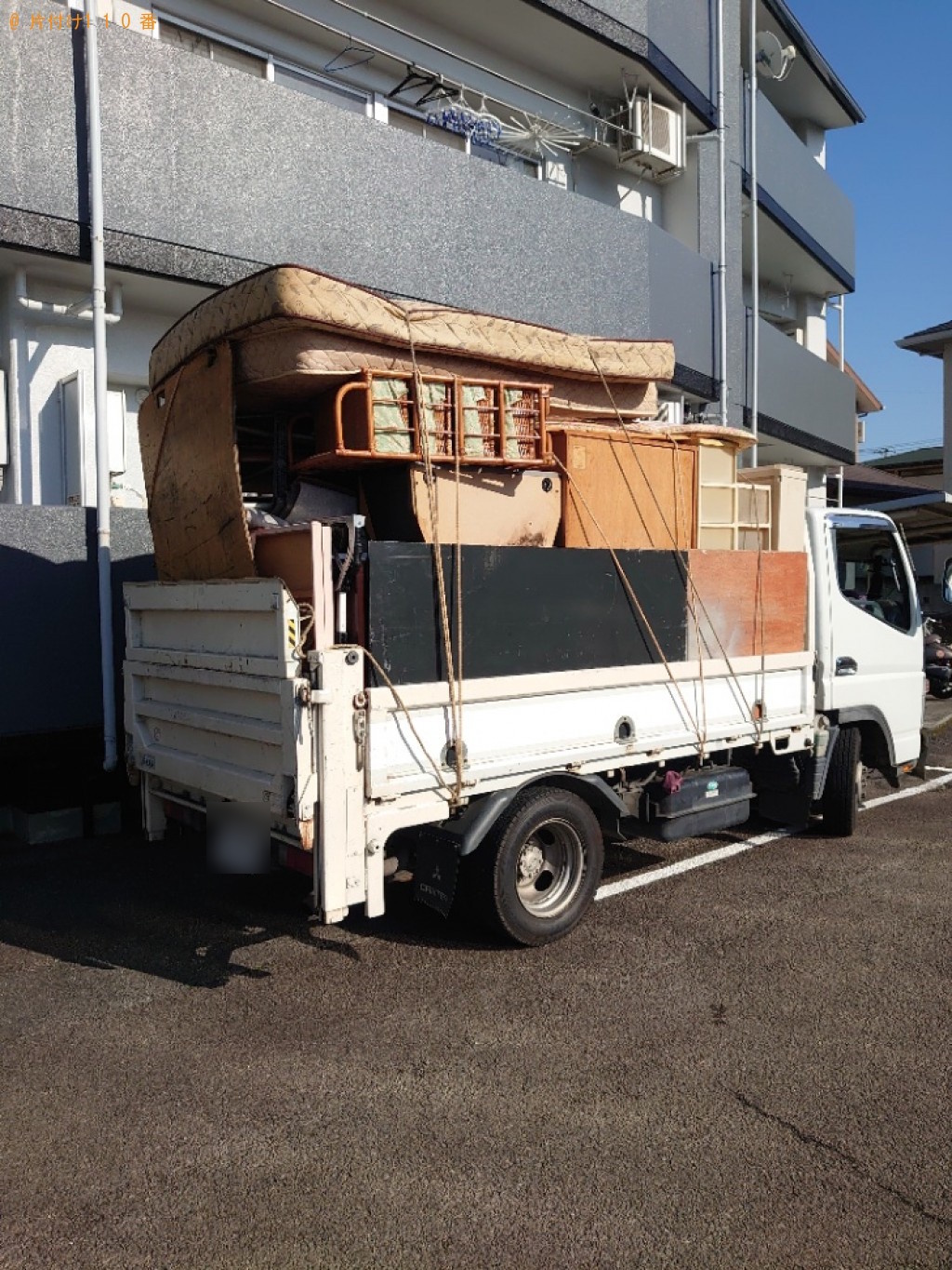 【松山市】マッサージチェア、冷蔵庫、洗濯機、ポリタンク等の回収