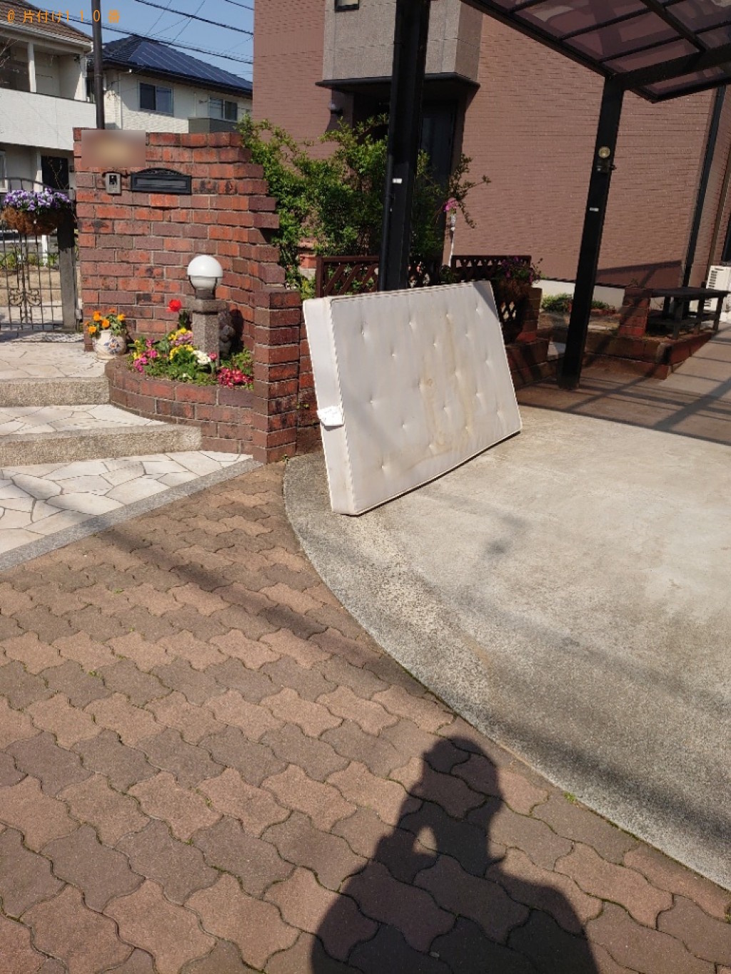 【松山市馬木町】シングルベッドマットレスの回収・処分ご依頼