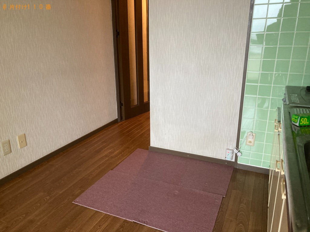 【一関市】カラーボックス、冷蔵庫、レンジ台、扇風機、衣類等の回収