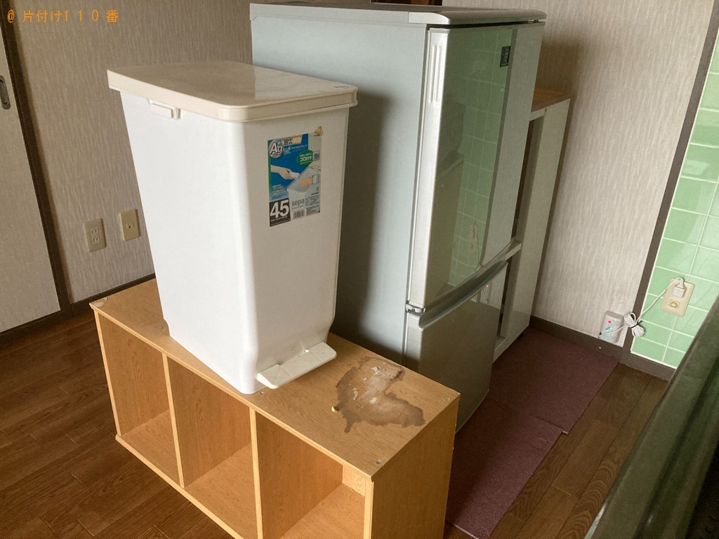 【一関市】カラーボックス、冷蔵庫、レンジ台、扇風機、衣類等の回収