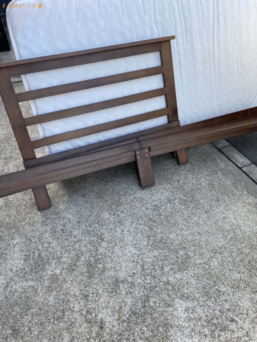 【浜松市南区】マットレス付きシングルベッド、電子レンジ等の回収