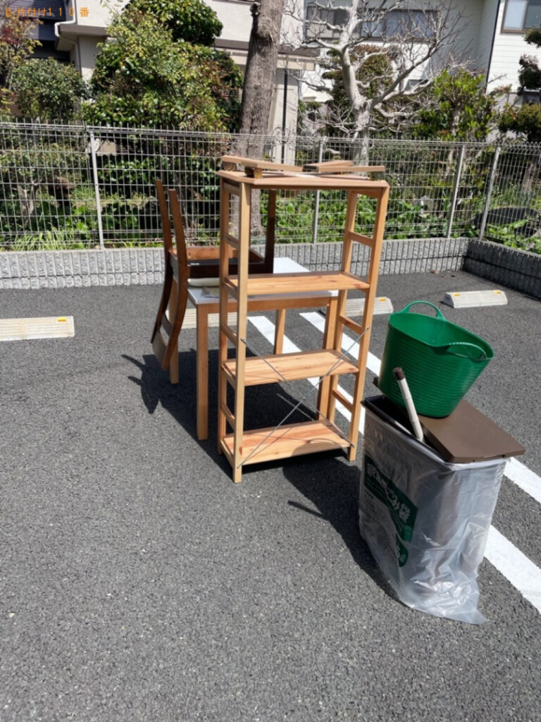 【浜松市中区】二人掛けソファー、ラック、ごみ箱、バケツ等の回収