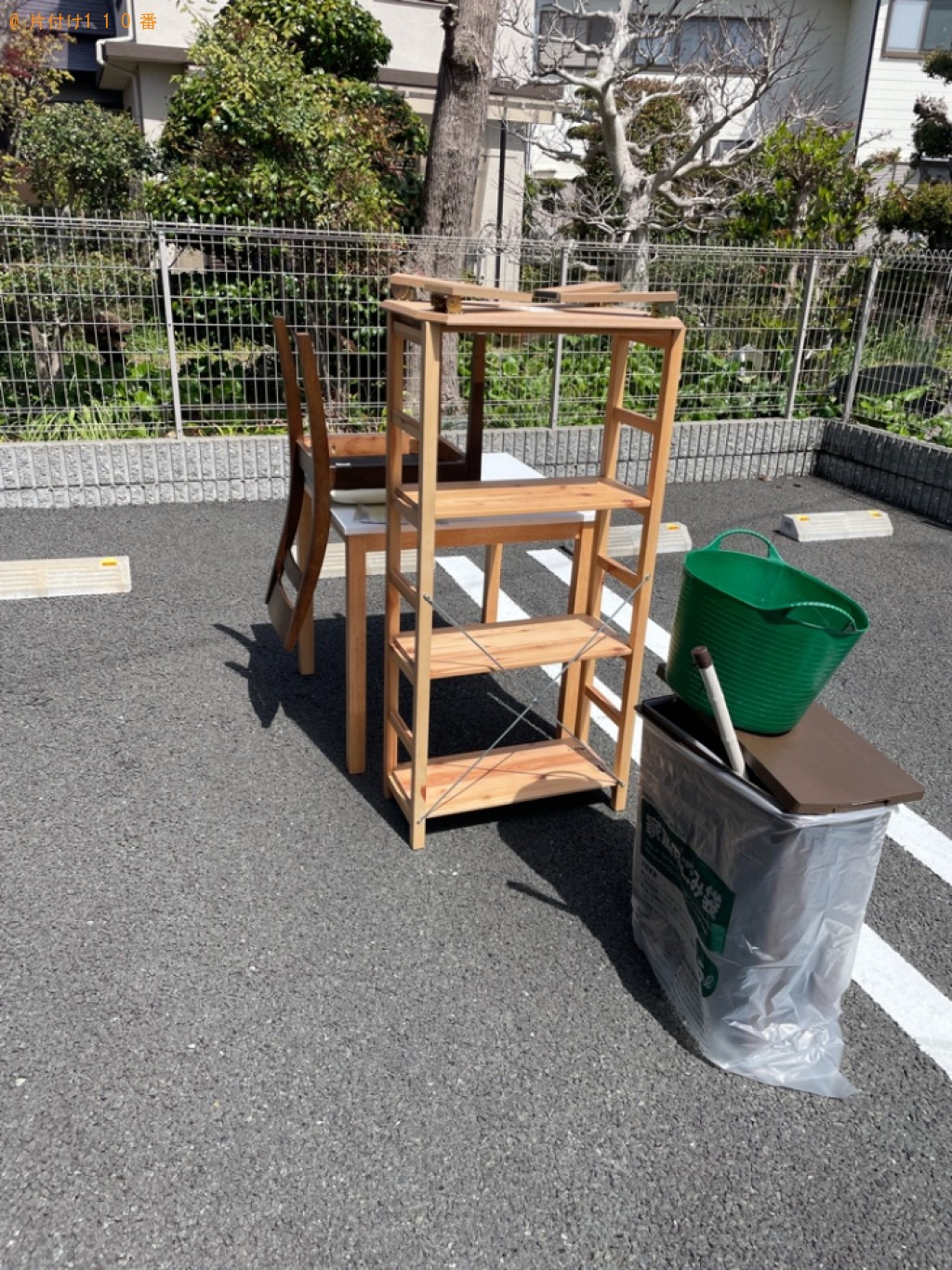 【浜松市中区】二人掛けソファー、ラック、ごみ箱、バケツ等の回収