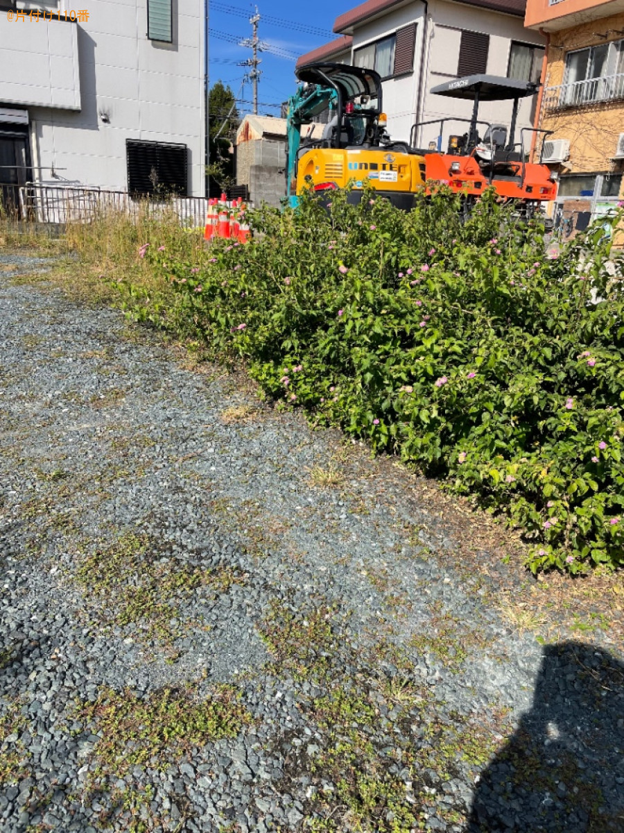 【磐田市】50坪の草抜き作業・草処分ご依頼　お客様の声