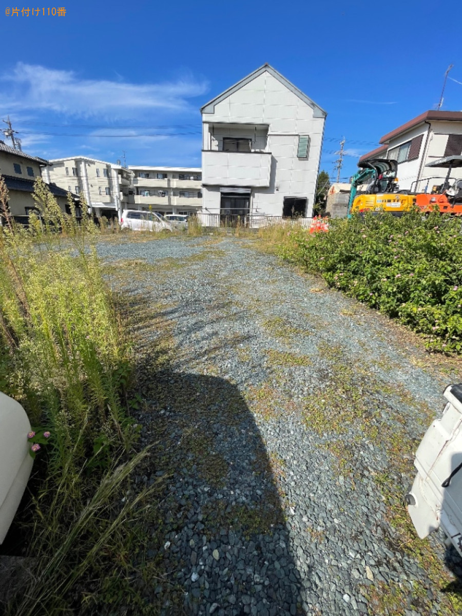 【磐田市】50坪の草抜き作業・草処分ご依頼 お客様の声