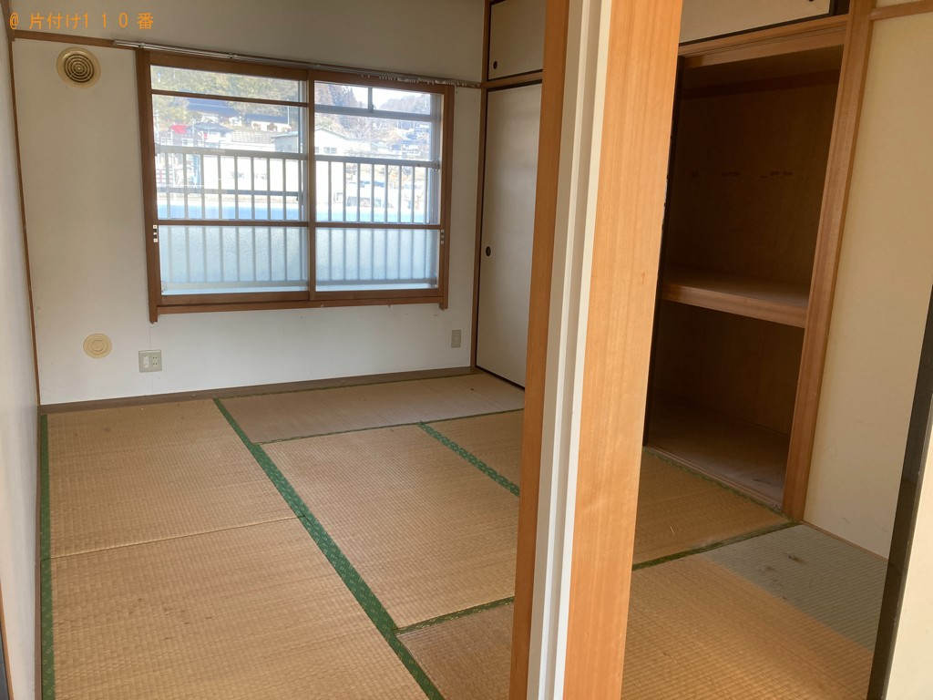 【一関市大東町】ラック、家電、ごみ箱、布団、クローゼット等の回収