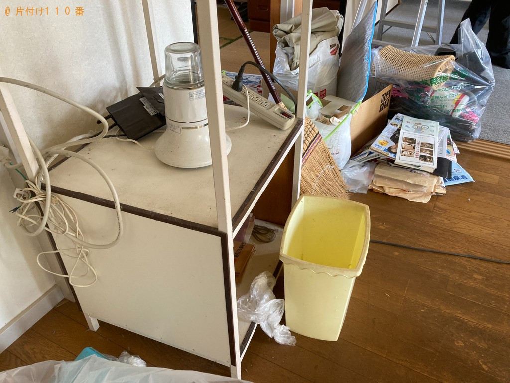 【一関市大東町】ラック、家電、ごみ箱、布団、クローゼット等の回収