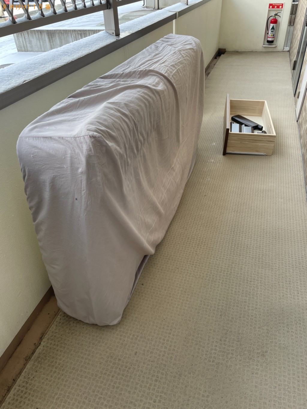 【山形市小白川町】マットレス付きシングルベッド、自転車等の回収