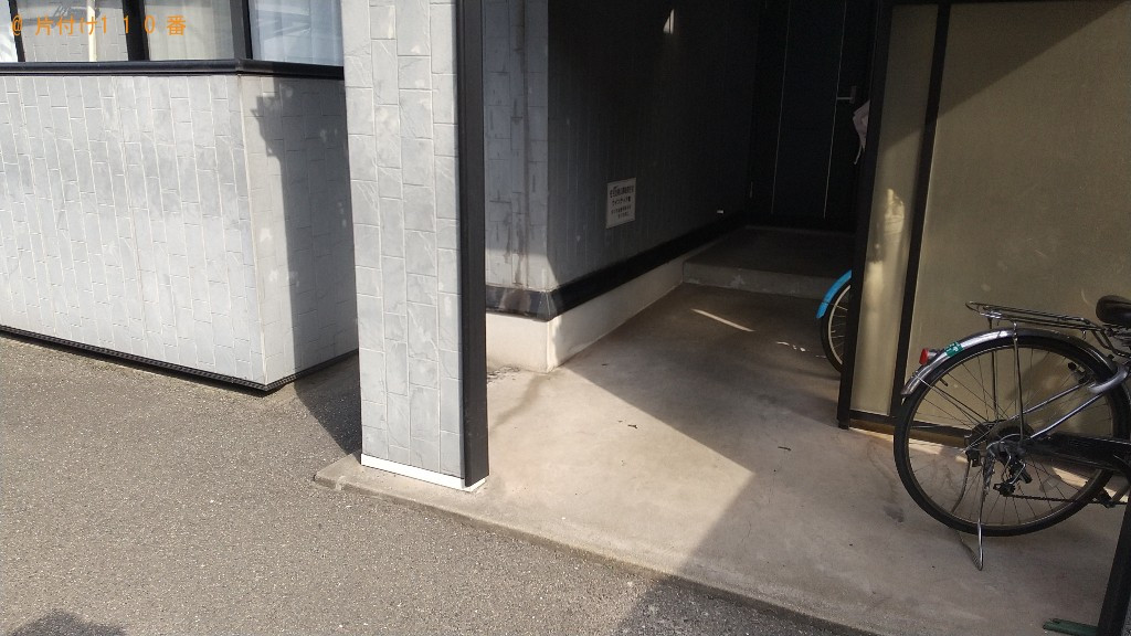 【福山市曙町】マットレス付きダブルベッドの回収・処分ご依頼