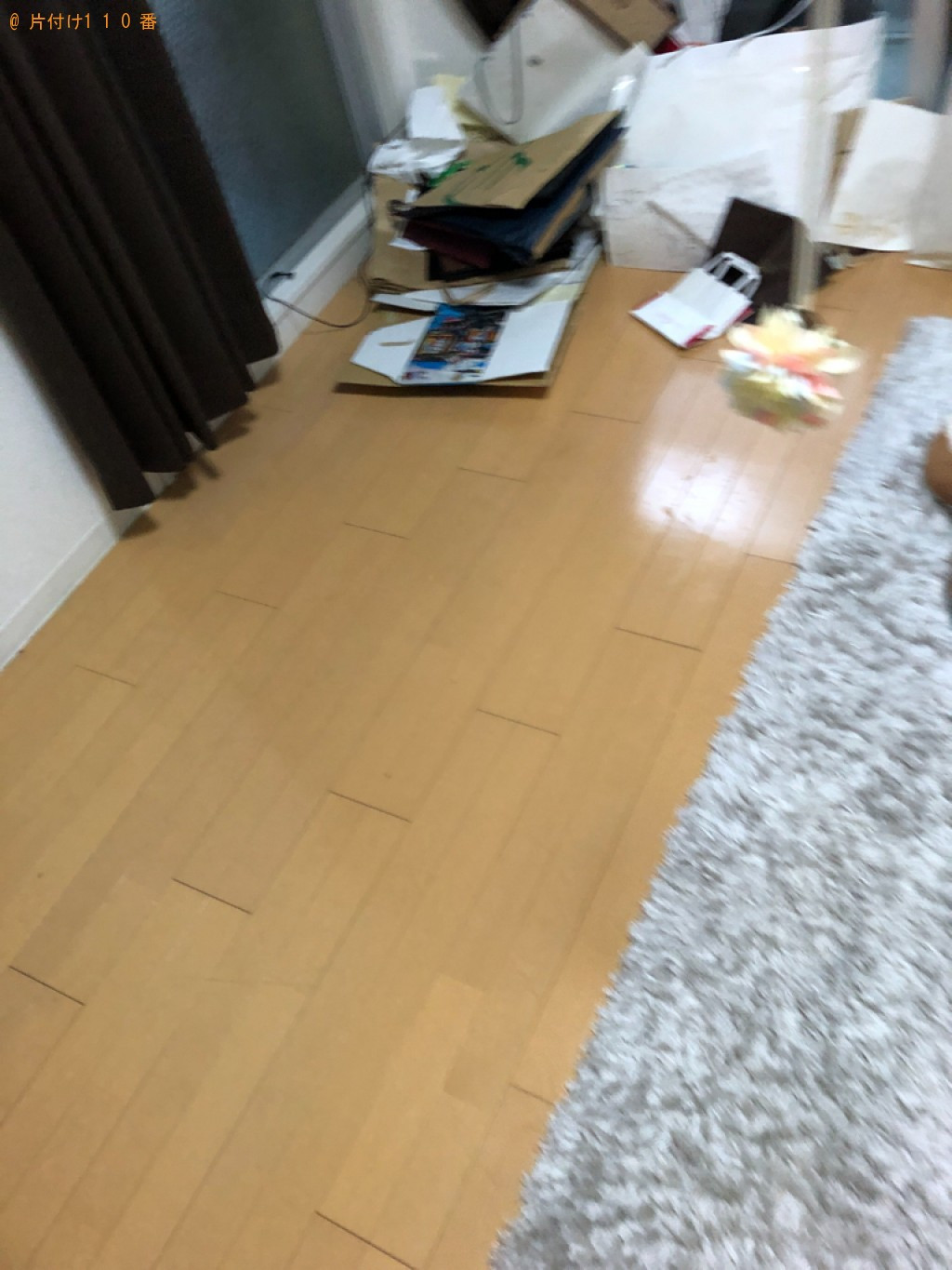 【京都市下京区】マットレス付きシングルベッド、布団の回収・処分