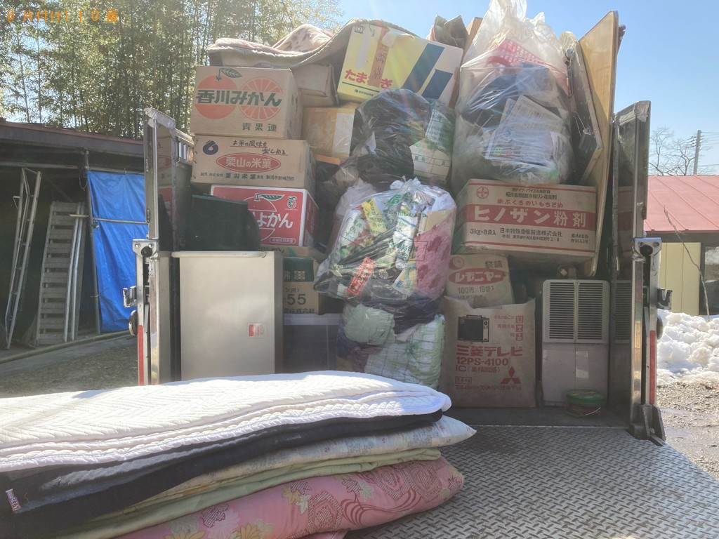 【一関市】冷蔵庫、洗濯機、一般ごみ等の回収・処分ご依頼