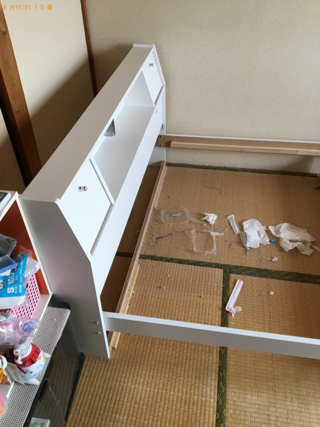 【岐阜市】マットレス付きダブルベッドの回収・処分ご依頼