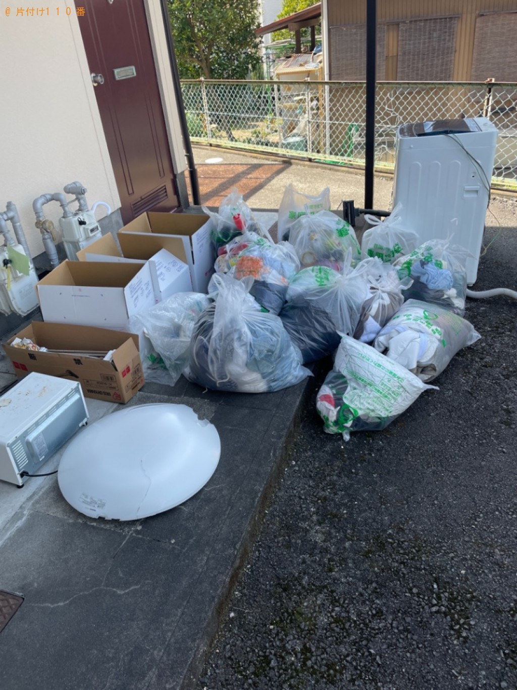 【静岡市駿河区】洗濯機、電子レンジ、照明器具、一般ごみ等の回収