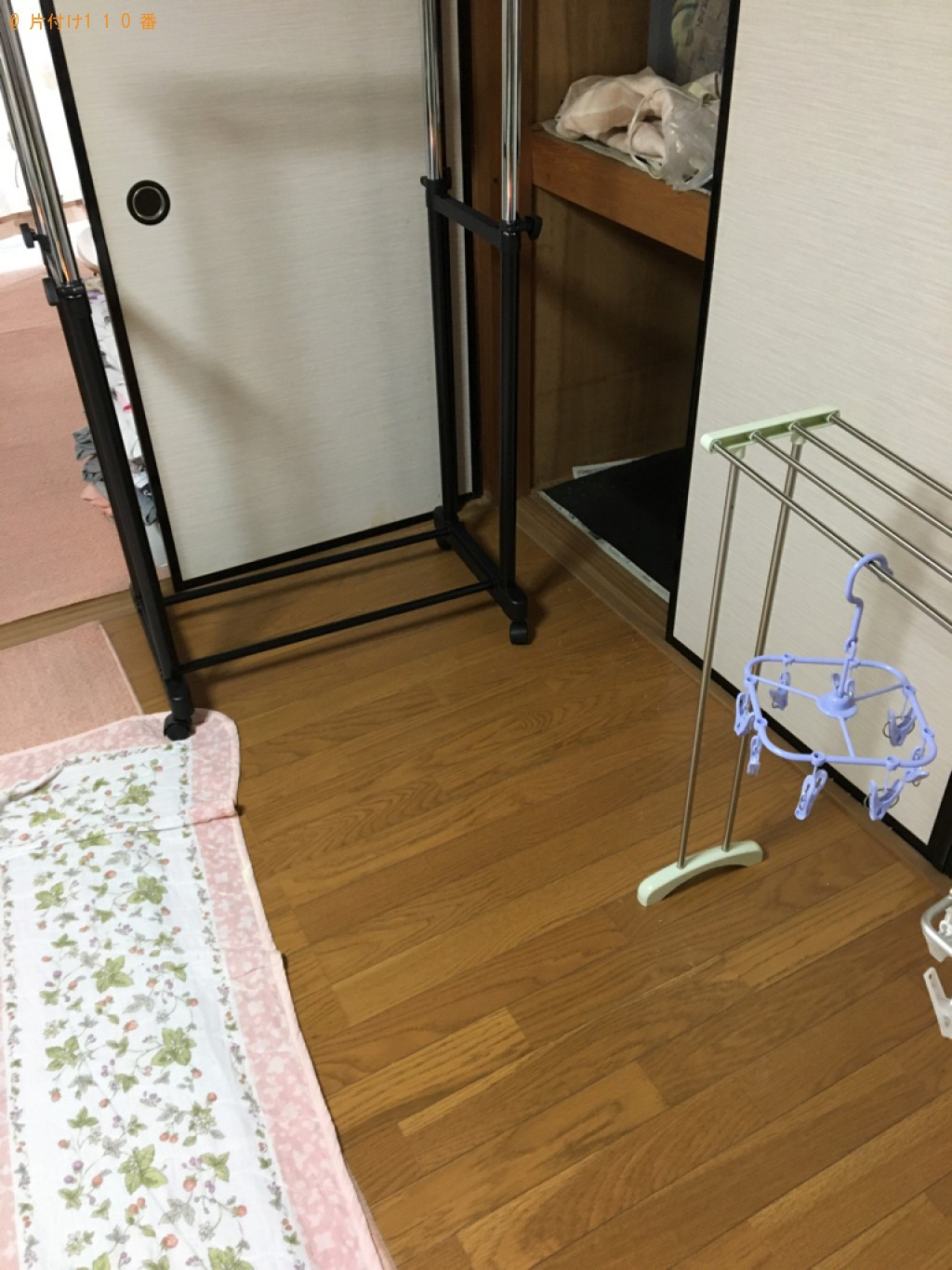 【岐阜市加納上本町】衣装ケース、等の回収とハンガーの組み立て作業